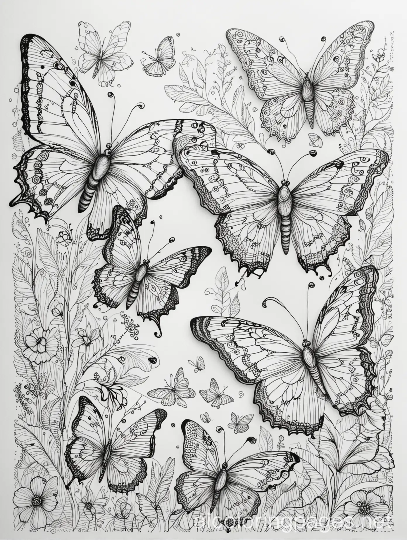 Intricate-Butterflies-Coloring-Page-for-Children