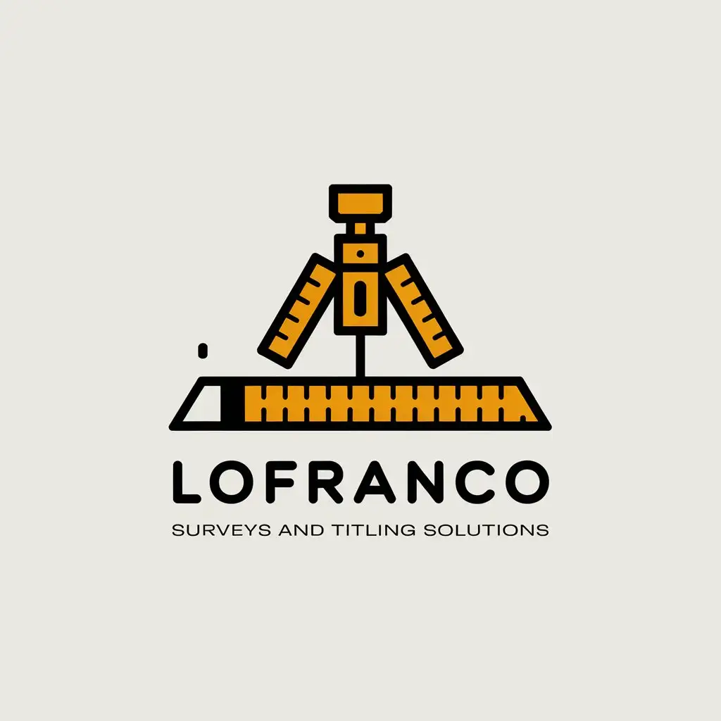 LOGO Design for Lofranco Surveys and Titling Solutions Surveying Symbol for Real Estate Industry