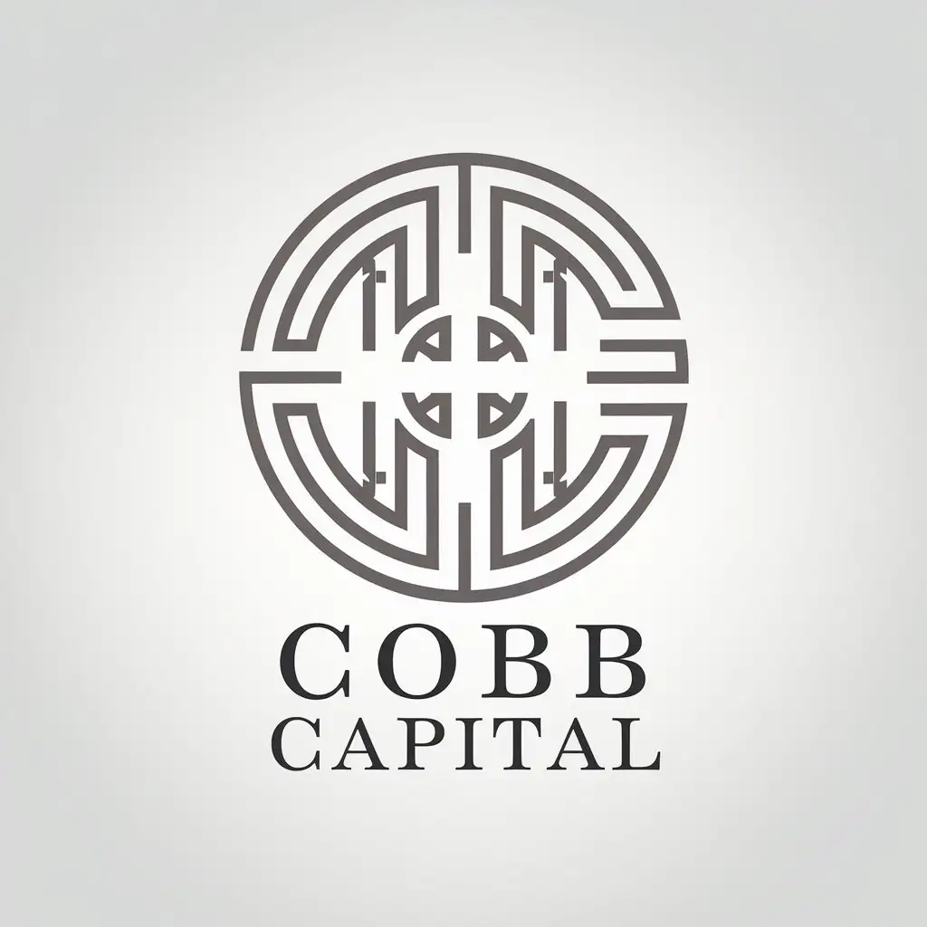 a vector logo design,with the text "COBB Capital", main symbol:logo of modern and elegant financial solutions,Minimalistic,clear background