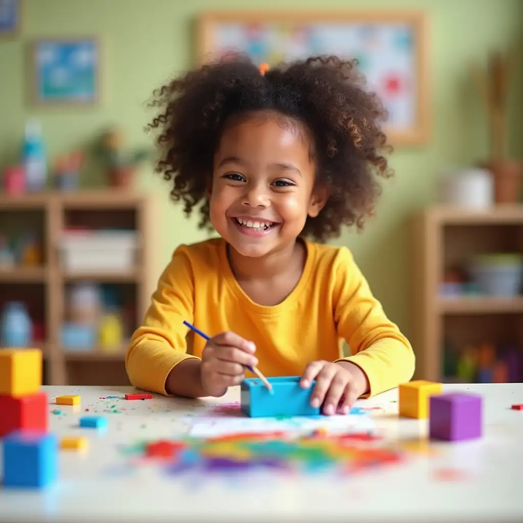 Neurodivergent-Child-Painting-and-Building-with-Blocks-in-Colorful-Joyful-Room