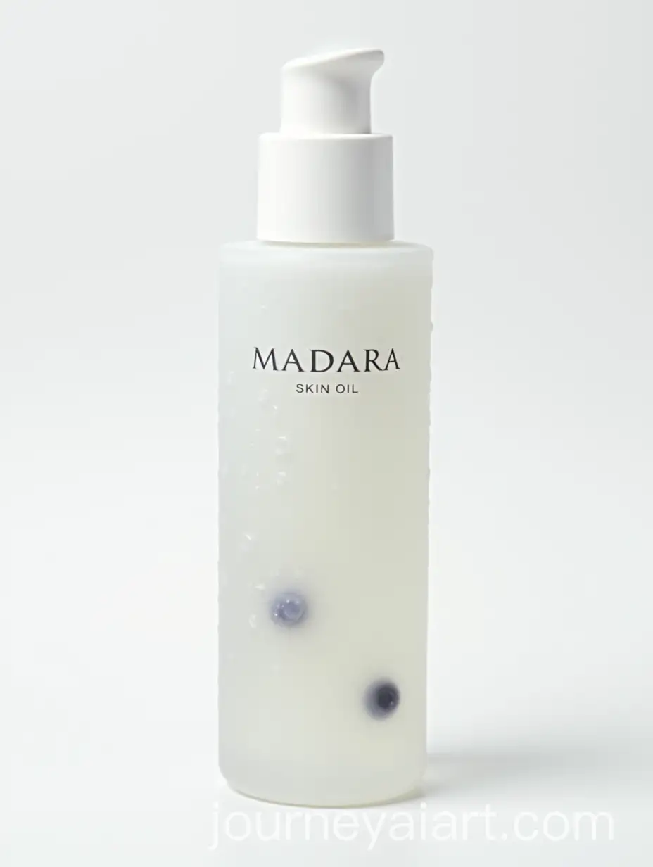 Matte-White-MADARA-Skin-Oil-Bottle-with-Blueberry-Pieces-Suspended-Inside