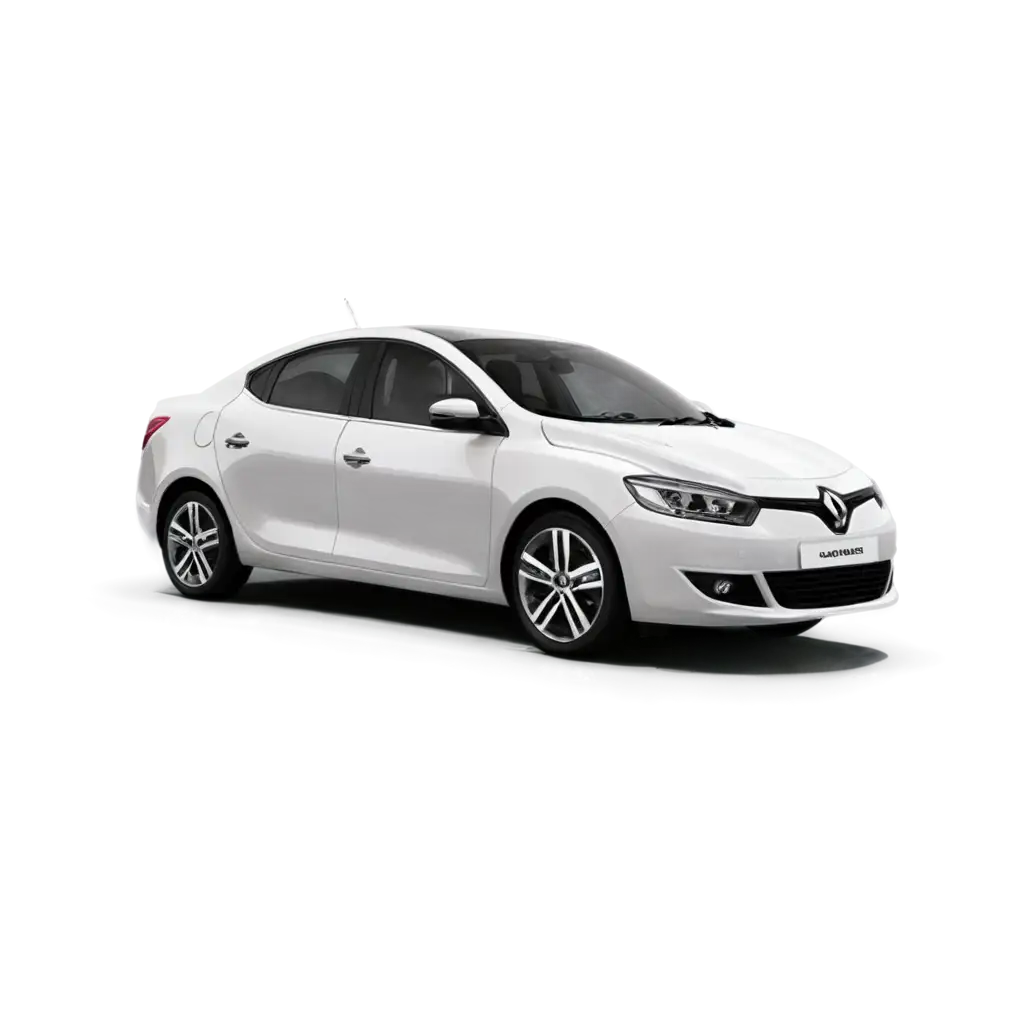 Renault-Fluence-Privilege-White-Car-PNG-Image-Enhance-Clarity-and-Quality