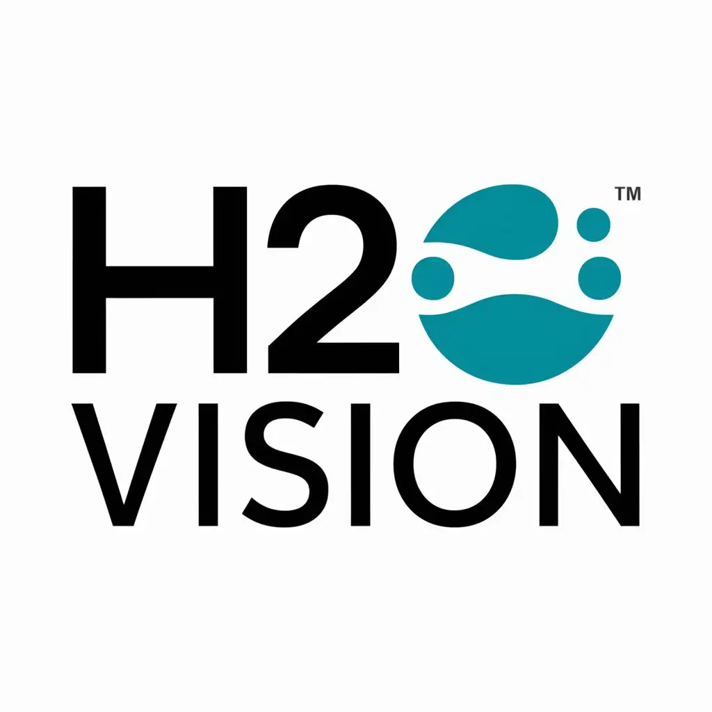 LOGO Design for H2 VISION Hydrogen Water Symbol with Modern and Medical Dental Industry Theme