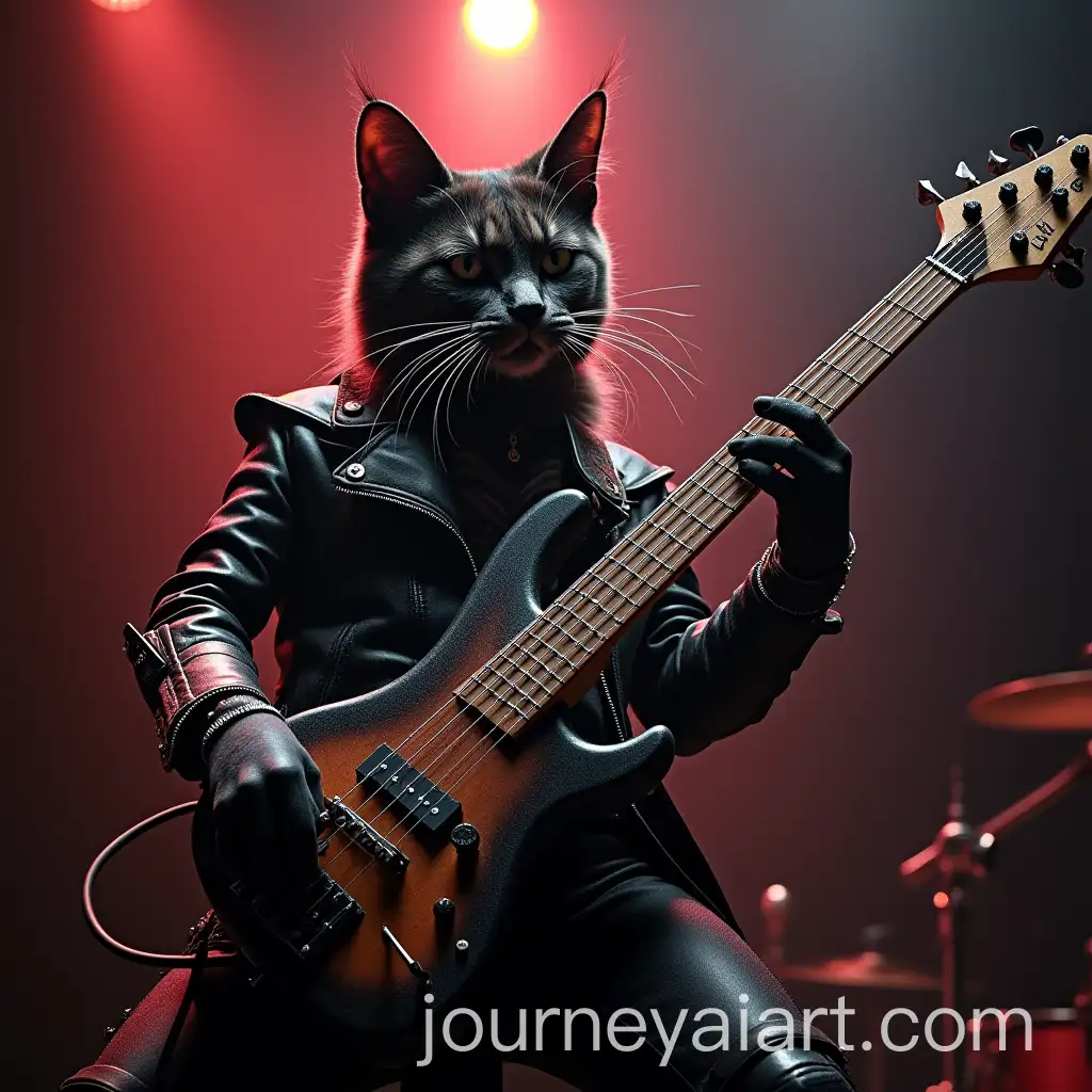 Metal-Cat-Playing-Bass-in-Hysteria-by-Muse