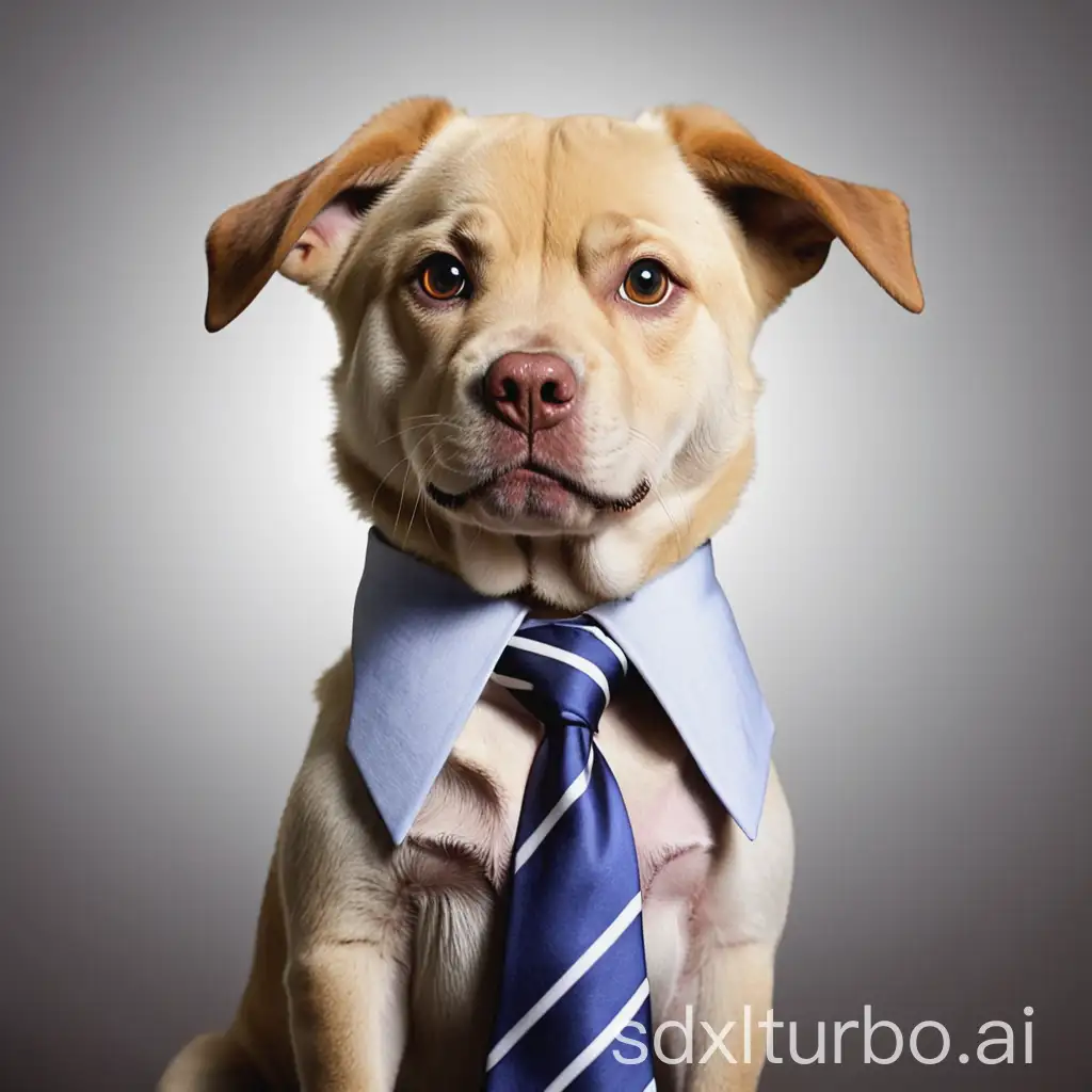 dog with tie