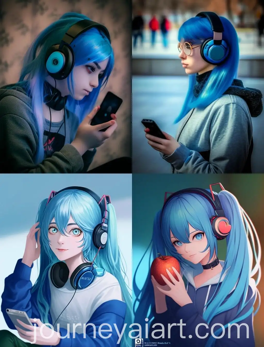 Girl-with-Blue-Hair-and-iPhone-15-Pro-Max-in-Gaming-Room