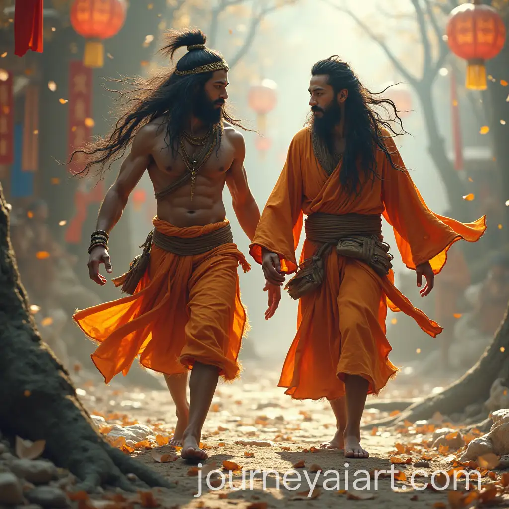 Mythical-Monkey-Warriors-Hanuman-and-Wukong-in-Battle