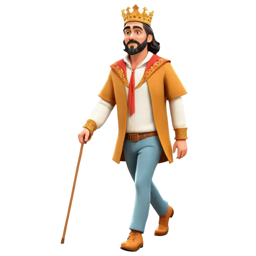 HighQuality-King-Walking-Cartoon-PNG-for-Creative-Projects