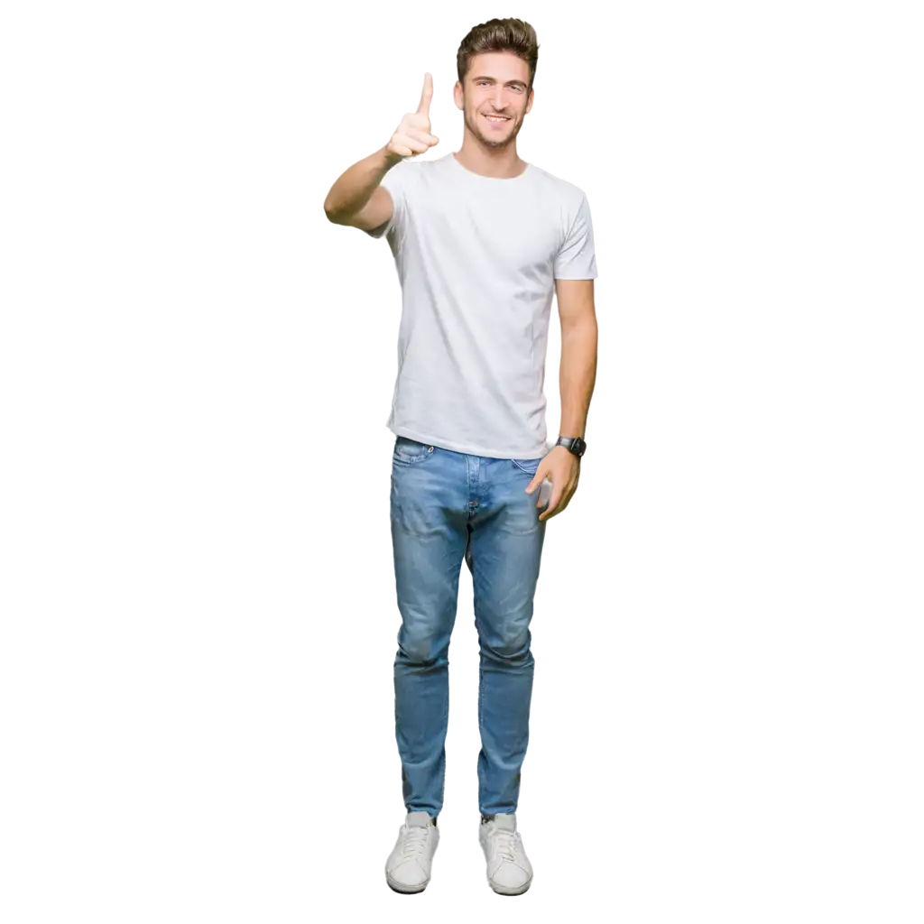 PNG-Image-of-Rexycool-Smile-Hacker-in-White-TShirt-and-Faded-Jeans