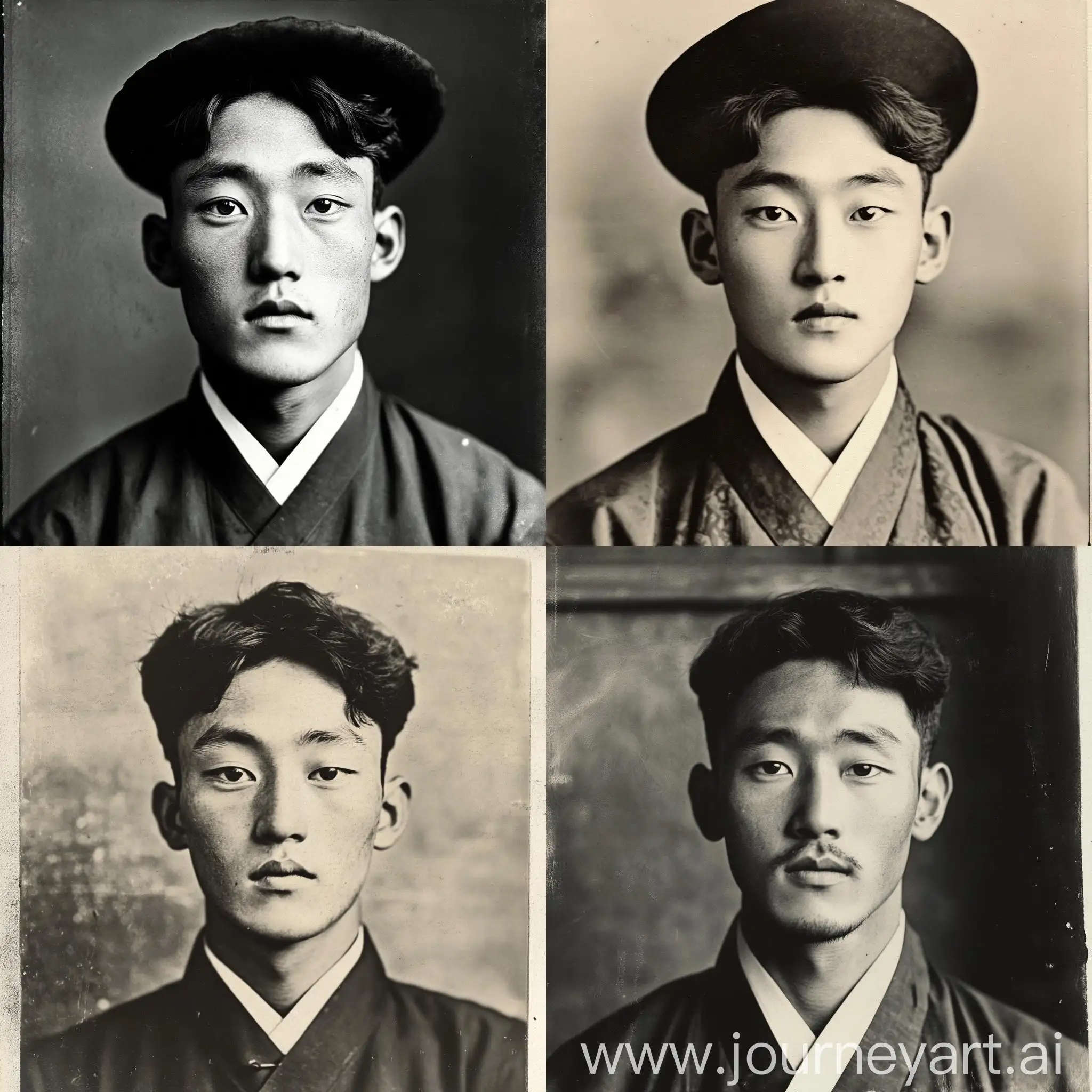 Historic-Portrait-of-a-16YearOld-Korean-Boy-from-1900