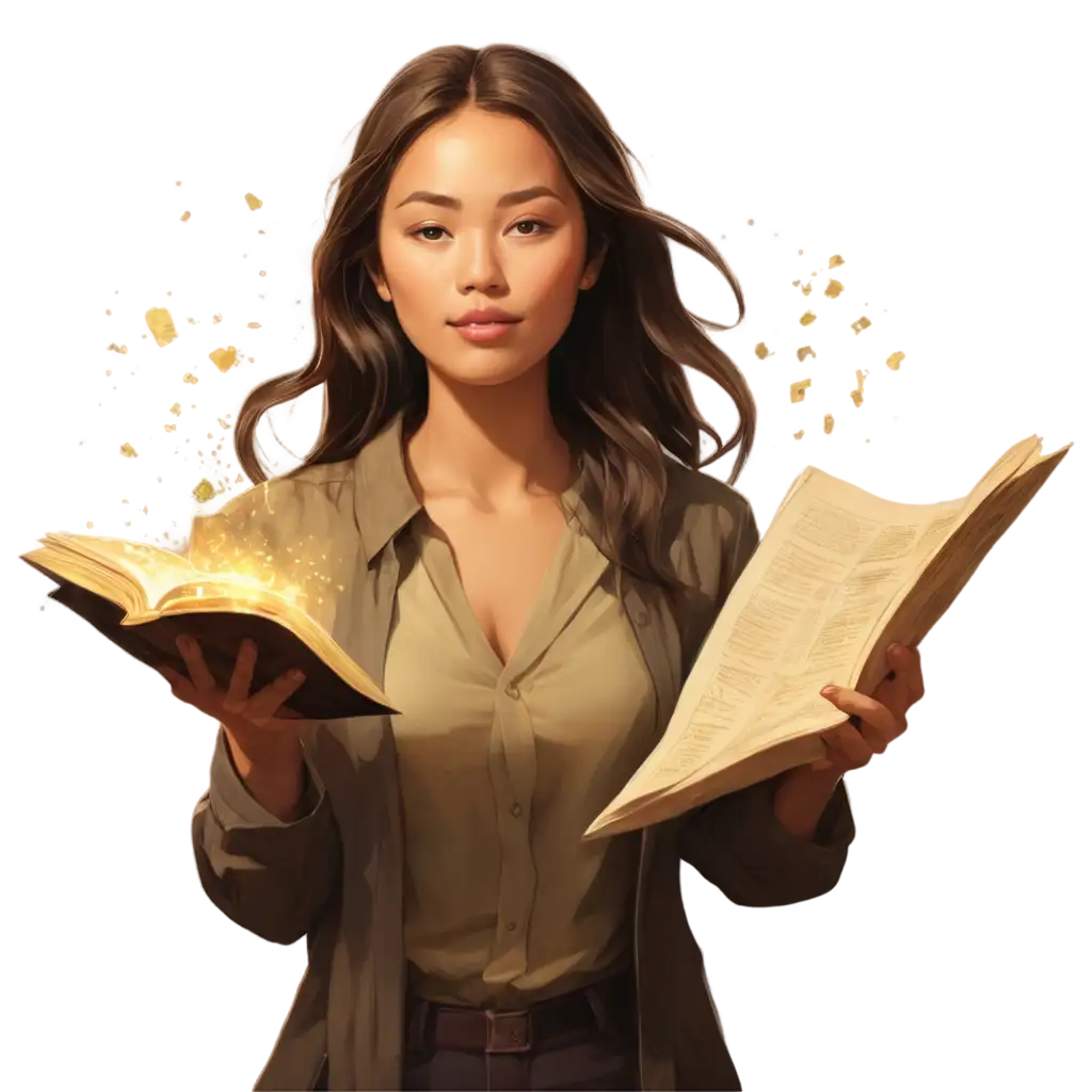 Surreal-Dreamscape-of-MarketPNG-Image-Usage-Scenarios-Forces-with-Glowing-Ancient-Book-PNG-Image