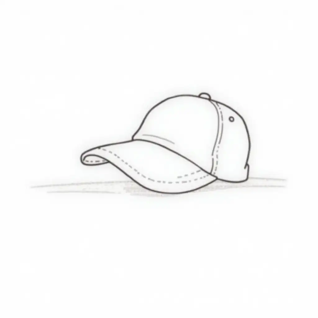 Pixar-Style-Flattened-Baseball-Hat-Coloring-Page