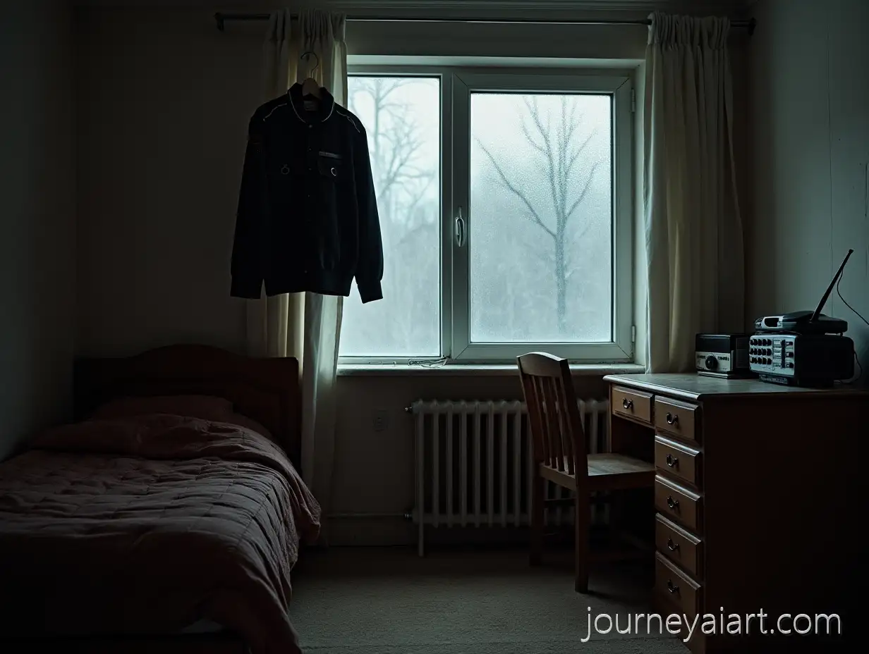 SovAI-Art-Prompt-ExpansionietStyle-Bedroom-in-Novosibirsk-Winter-2039-with-Dystopian-Atmosphere