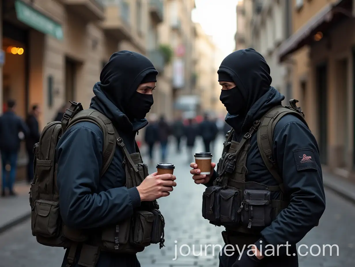 TAI-Image-Prompt-Expansionerrorist-and-CounterTerrorist-Characters-from-CS2-Drinking-Coffee-on-the-Streets-of-Italy
