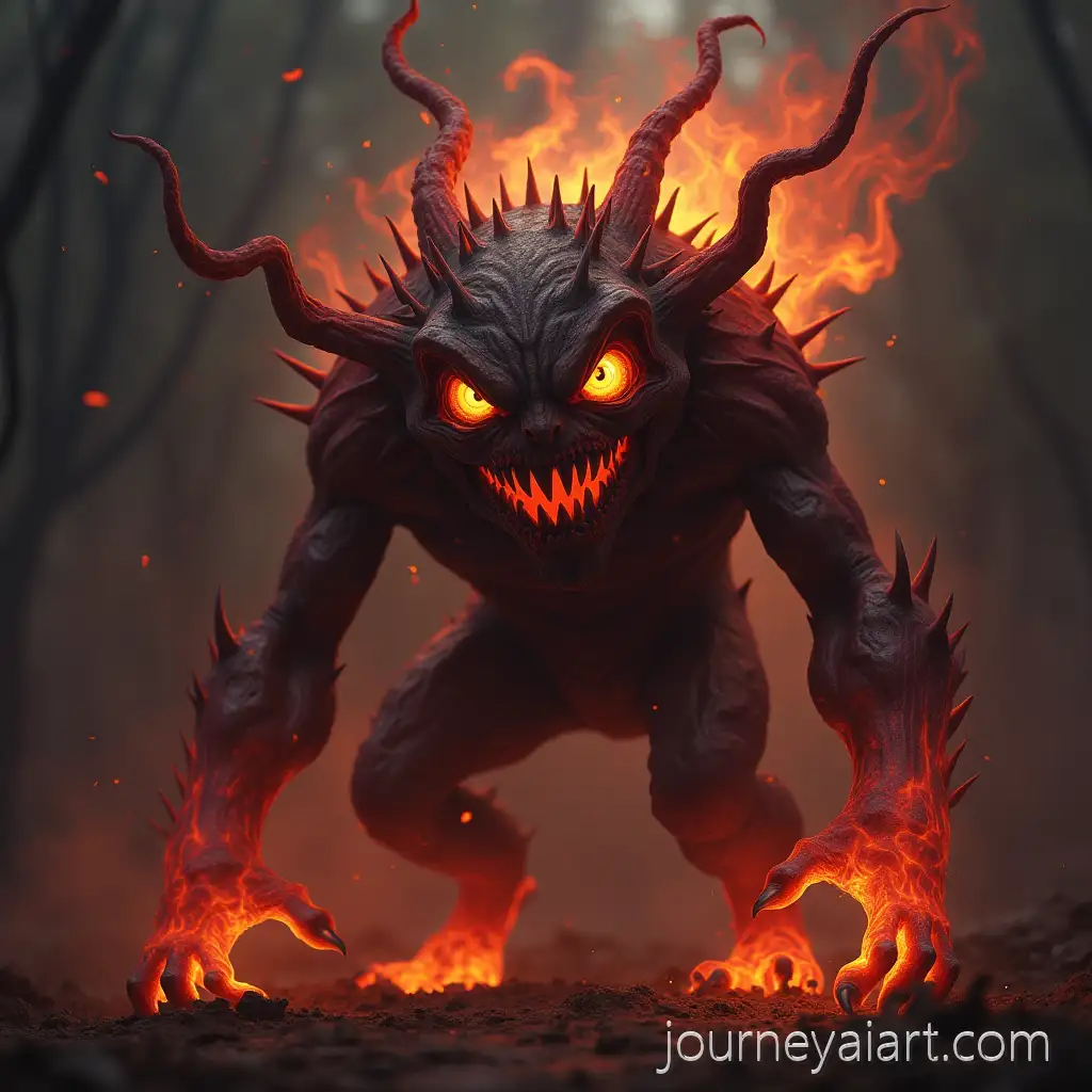 Scary-Monster-with-12-EyesScary-monster-with-fire-and-Fire-Breathing