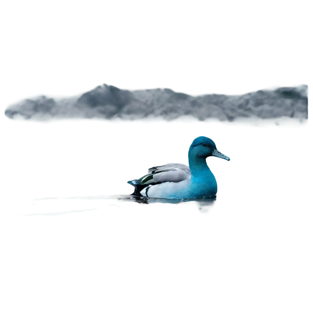 Blue-Duck-PNG-Image-Captivating-Art-Prompt-for-Creative-Projects