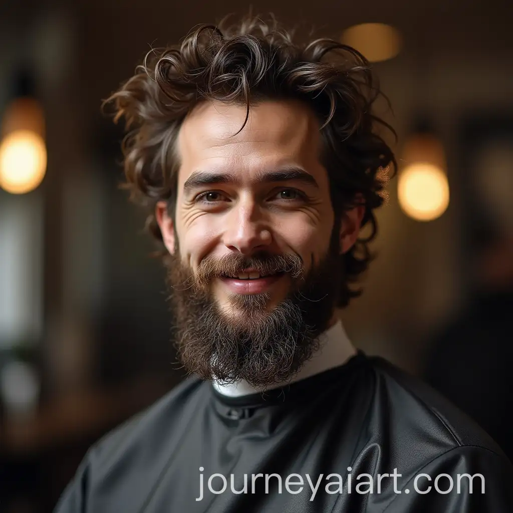 Man-Preparing-for-Head-Shave-at-the-Barbers