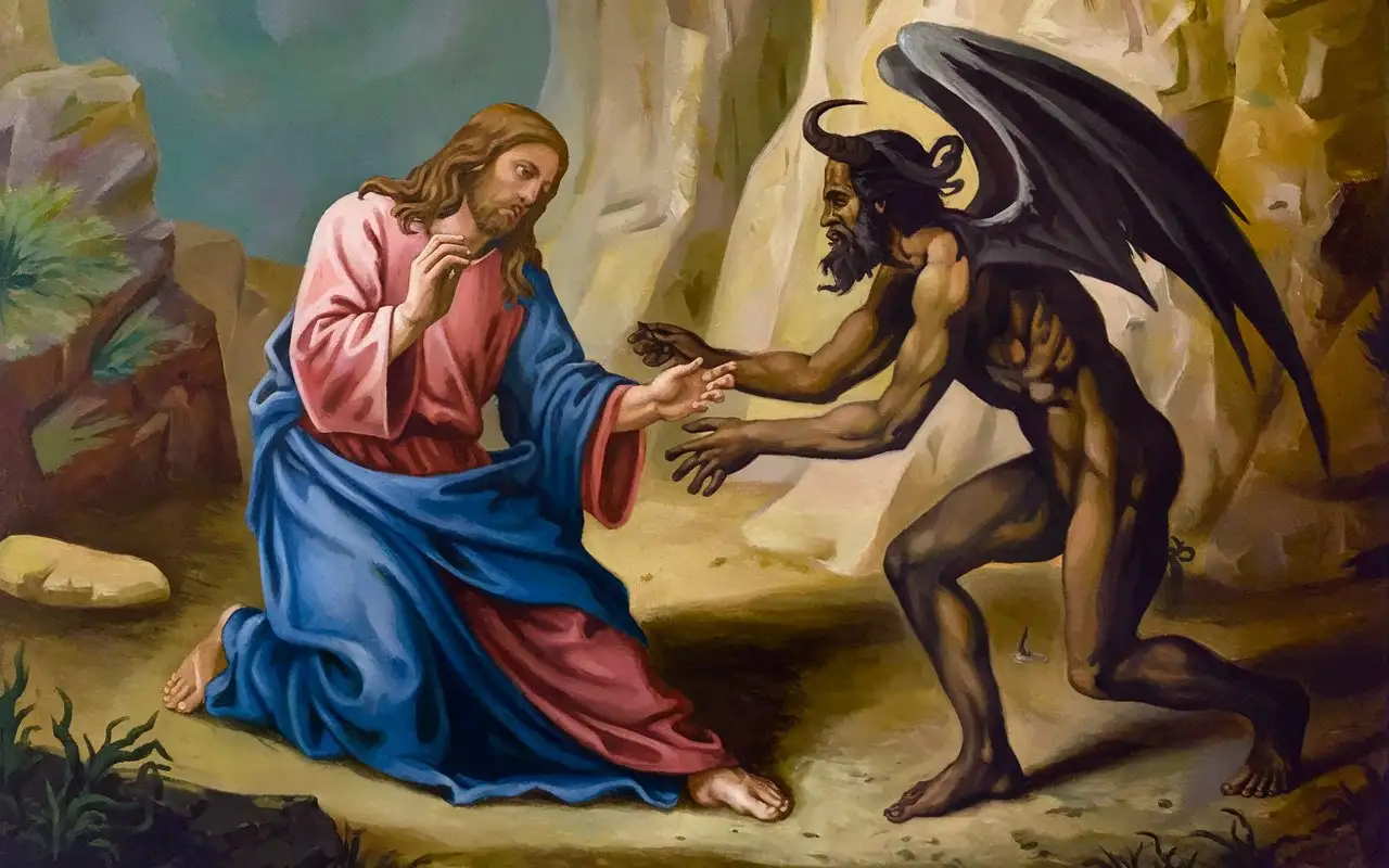 LORD JESUS CHRIST was tempted by satan the fallen angel in the wilderness, the devil still can not swayed LORD JESUS CHRIST although it used every means, LORD JESUS CHRIST overcame all the temptations by obeying his Heavenly Father,