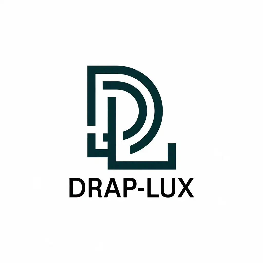 LOGO Design for DrapLux Vector Design with DL Monogram for Finance Industry