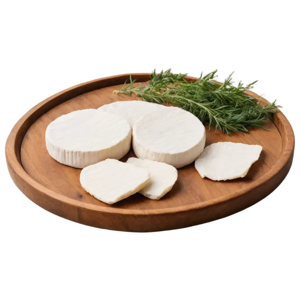 Traditional-Mongolian-Eezgii-CheesePNG-Image-Usage-Analysis-PNG-Image-Pure-Probiotic-Dairy-on-Rustic-Tray-with-Herbs