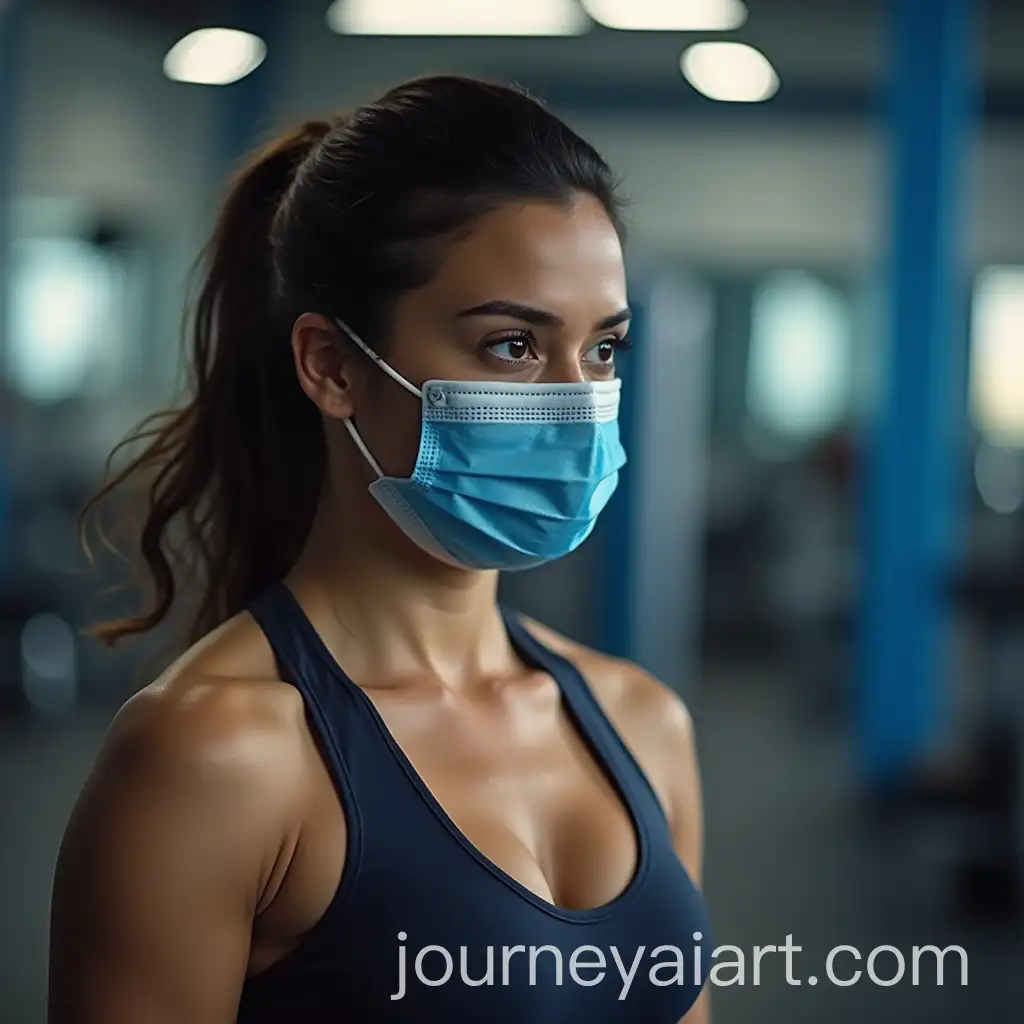 Alia-Bhatt-in-Gym-Wearing-Blue-Mask