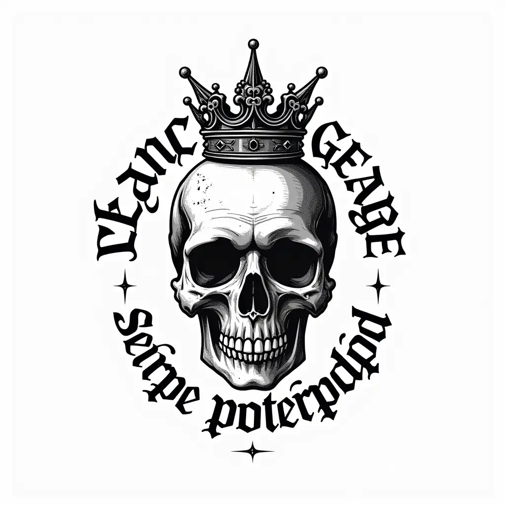 Contemporary-King-George-TShirt-Stamp-with-Skull-and-Crown-Design