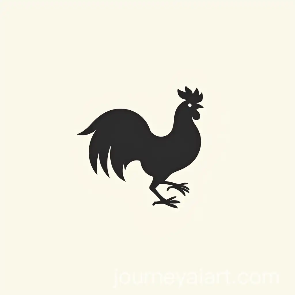 Minimalist-Rooster-Silhouette-Logo-with-Modern-Typography