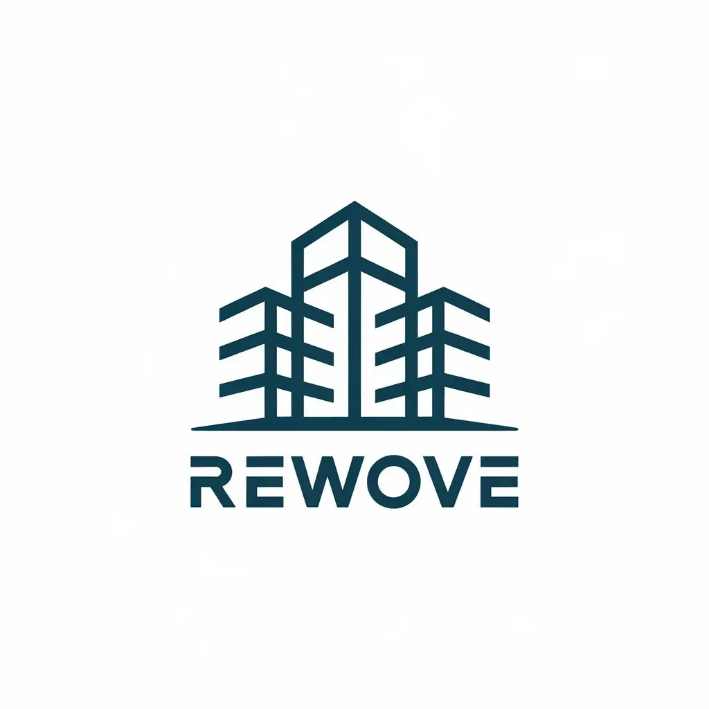 LOGO Design for ReWoVe Real Estate Building Complex with Vector Style