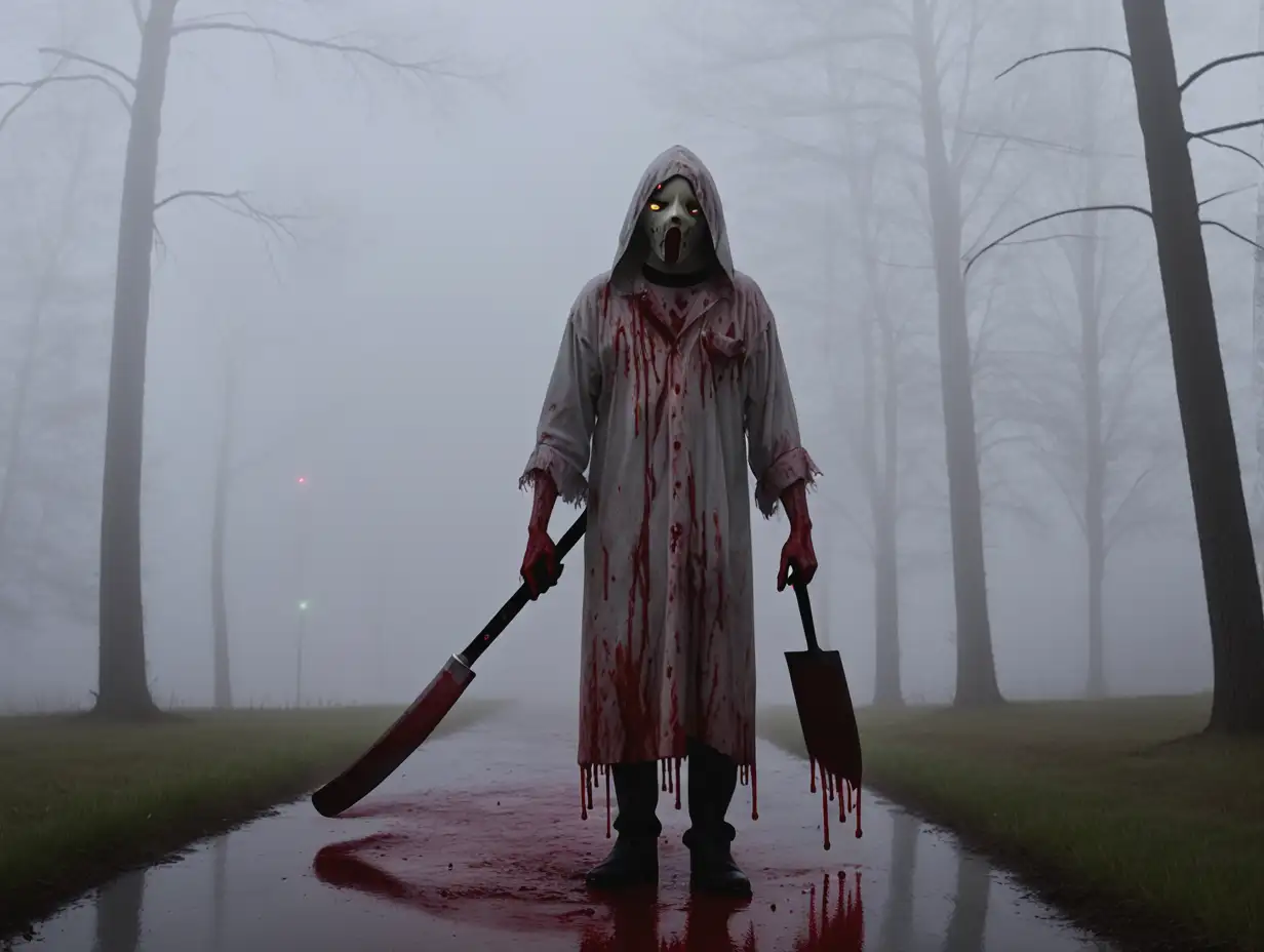 Fog, horror, blood, slasher