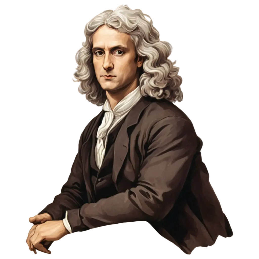 Cartoonish-Isaac-Newton-PNG-Image-for-Creative-Projects-and-Educational-Content