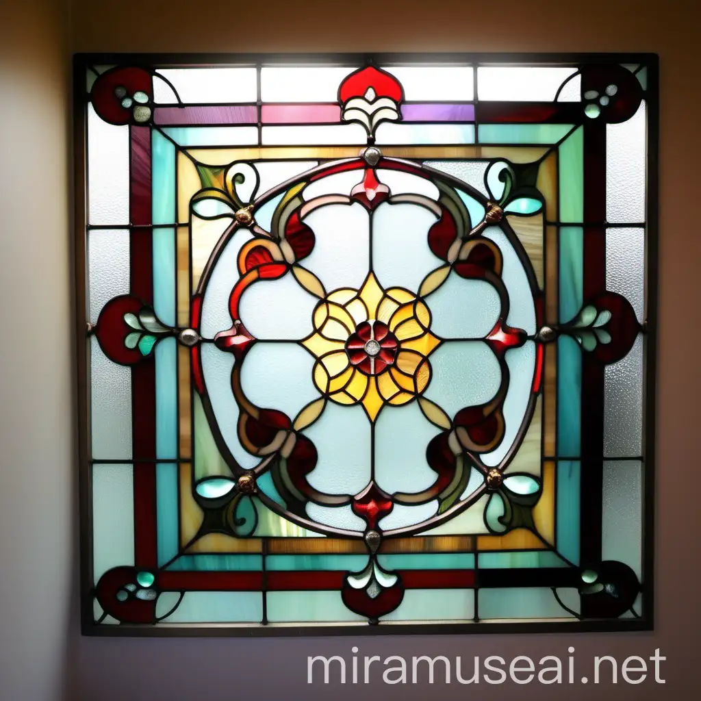 Classic Tiffany Stained Glass Art in Living Room