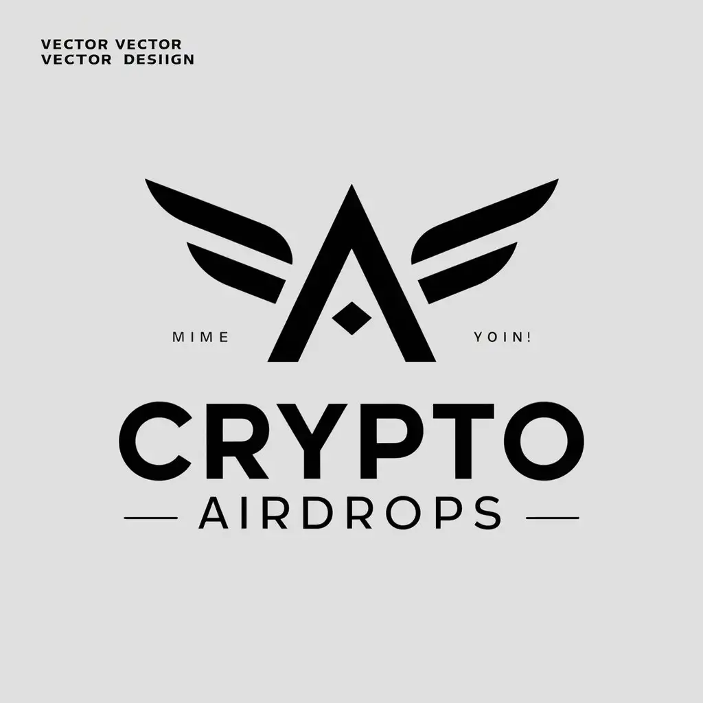LOGO Design For CRYPTO Modern Typography Featuring AIRDROP | AI Logo Maker