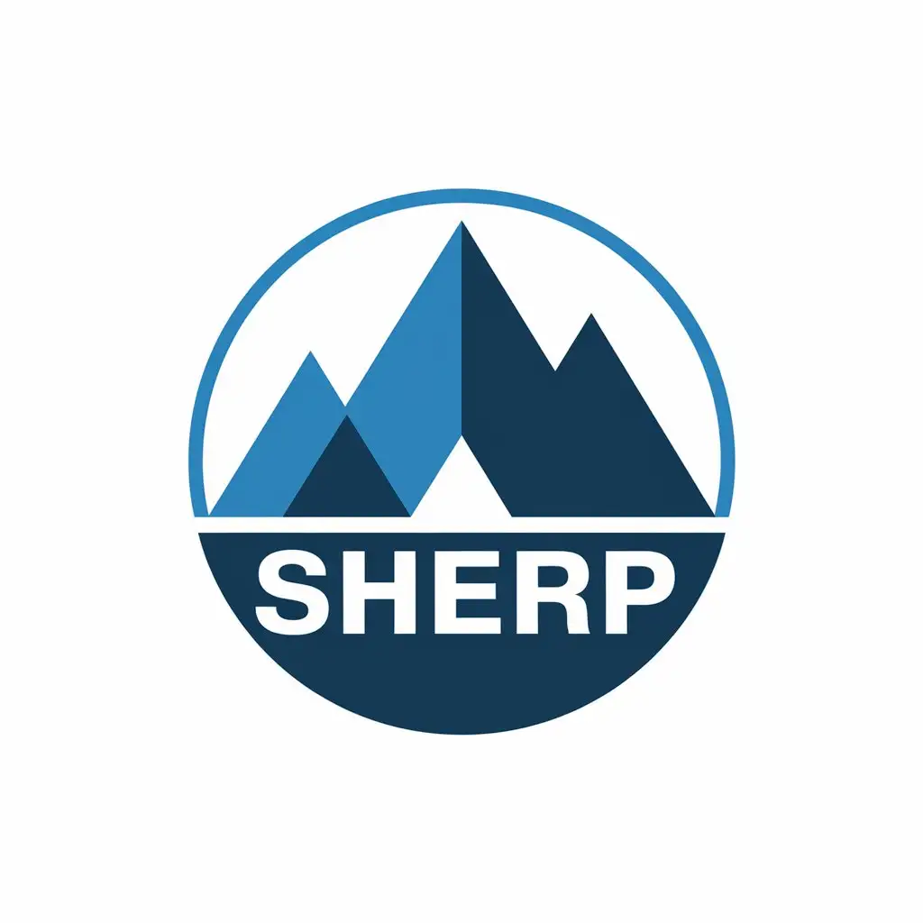 a vector logo design,with the text "sherp", main symbol:pay,Moderate,be used in payment system industry,clear background