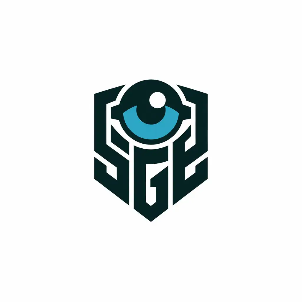 LOGO Design for SGO Shield with Eye Symbol in Modern Style and Clear Background