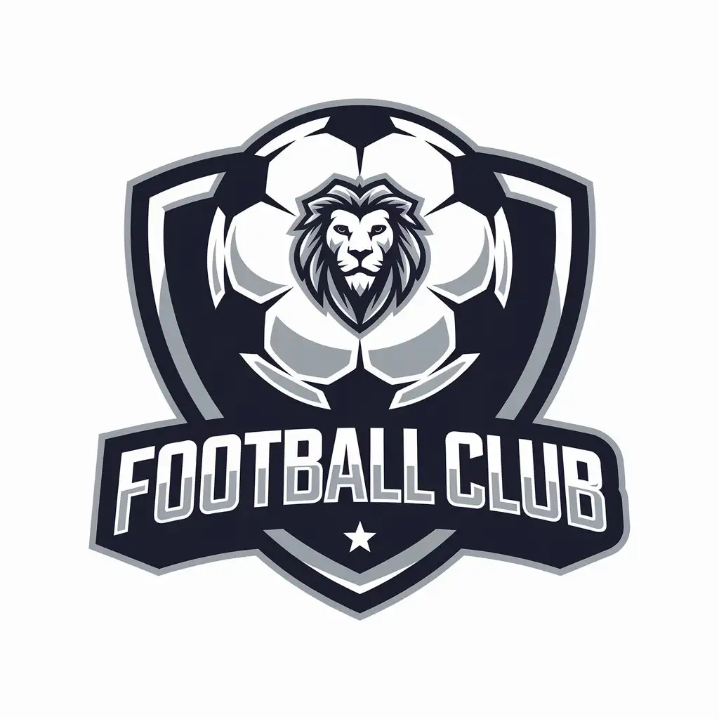 a vector logo design,with the text "football club", main symbol:soccer team logos,Moderate,be used in Sports Fitness industry,clear background