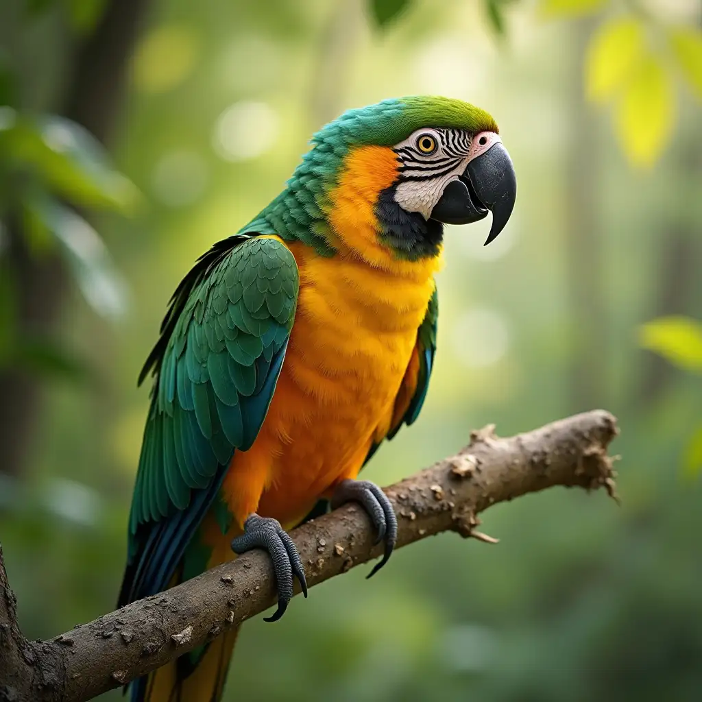 In a village, there lived a parrot. The parrot was very intelligent and beautiful. The movements of the parrot were liked by the children of the village very much. He often used to fly in the garden with his master and enjoy the fragrant air there.