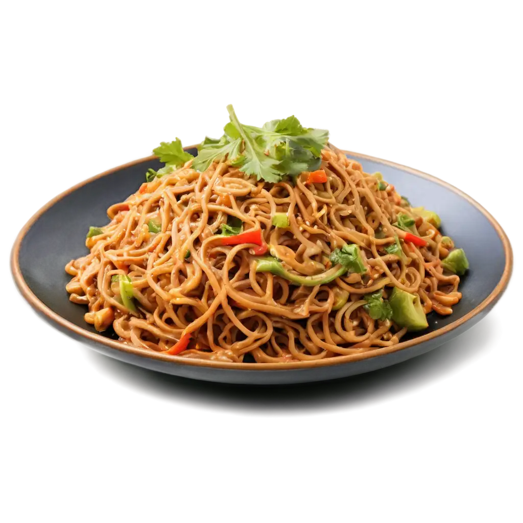 Stir-Fried-Spicy-Noodles-with-Vegetables-PNG-Image-for-Food-and-Culinary-Design