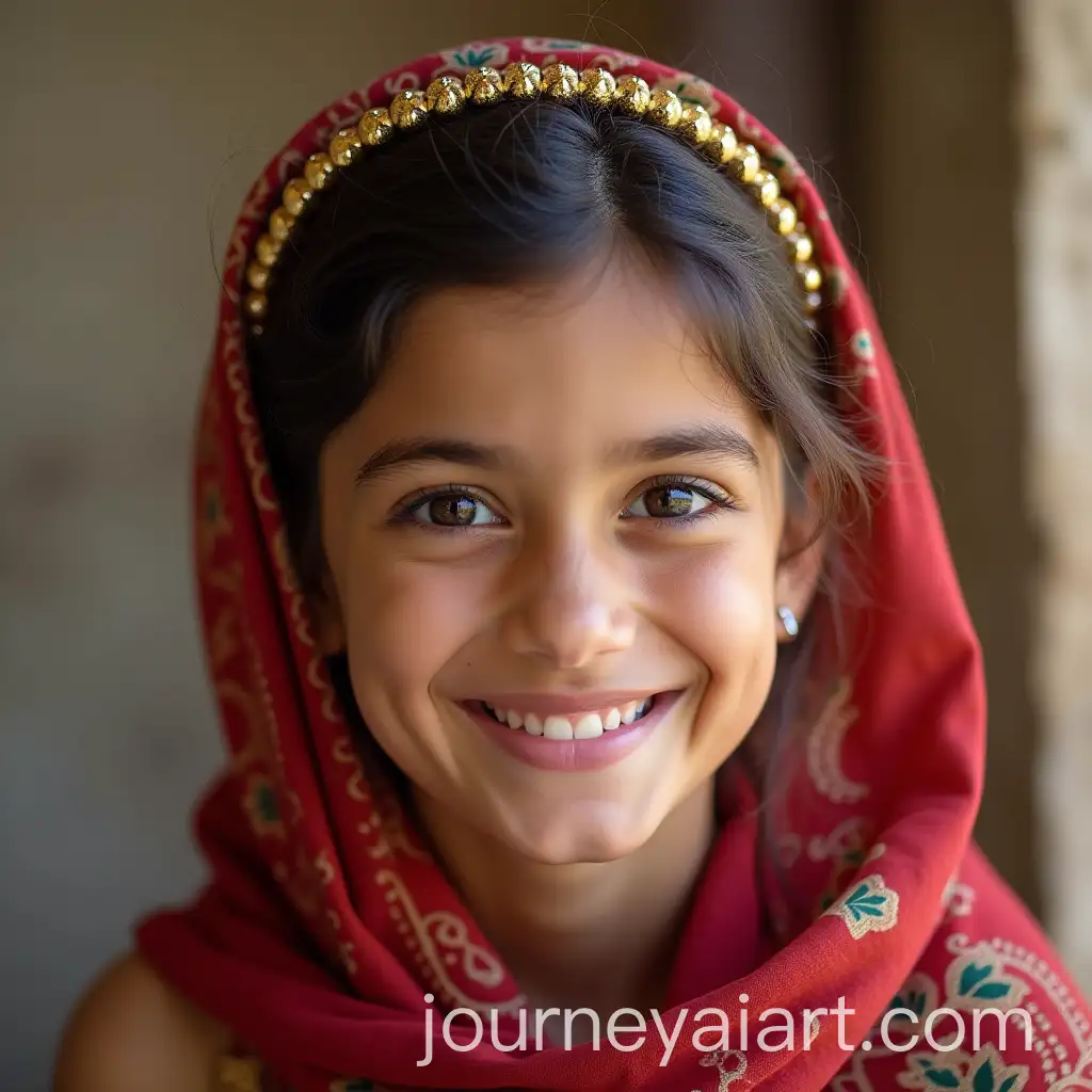 Middle-Eastern-Girl-Smiling-in-a-Joyful-Moment