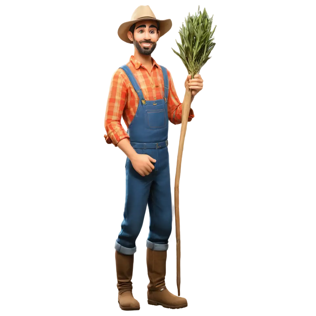 Farmer-PNG-Image-for-Versatile-Digital-Use-HighQuality-Transparent-Background