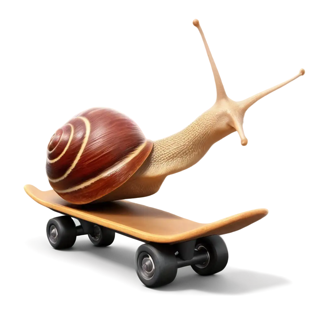 3D-Snail-Riding-on-Skateboard-PNG-Image-HighQuality-Transparent-Background