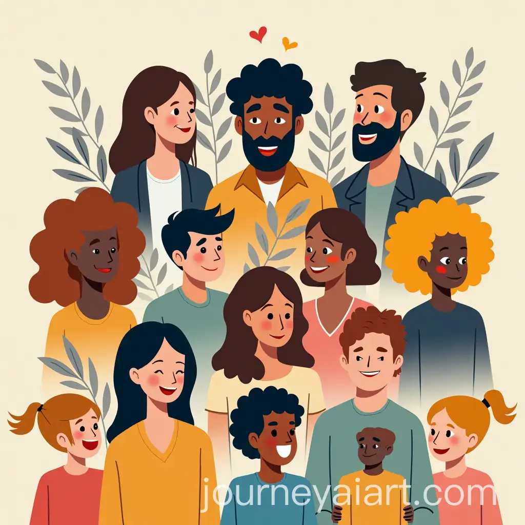 Diverse-Group-ofAI-Art-Prompt-Expansion-People-Celebrating-Unity-and-Inclusion-in-Poster-Design