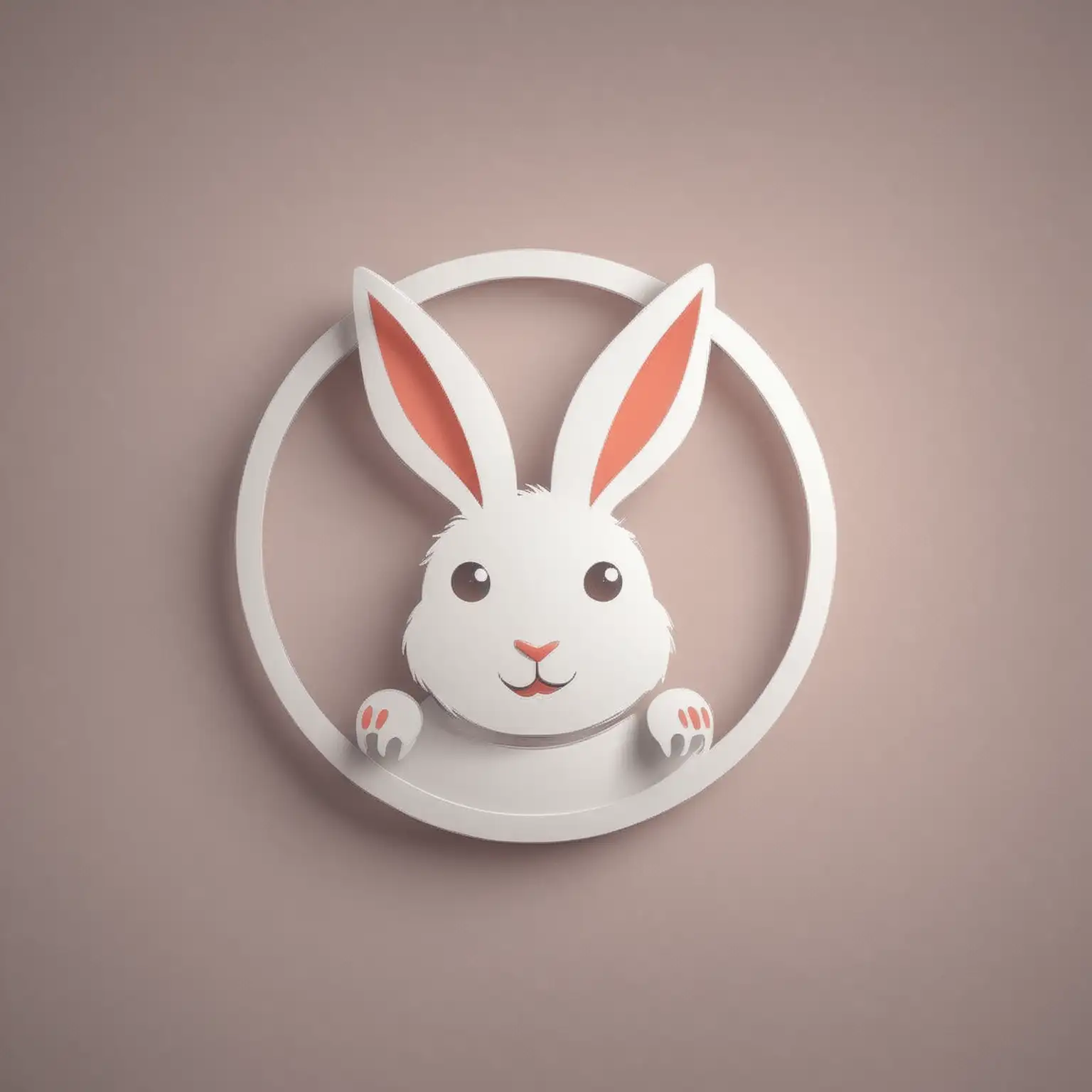 a logo design, main symbol:rabbit,Moderate,be used in Internet industry,clear background