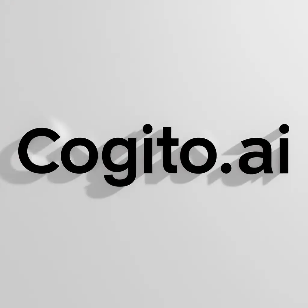 a logo design,with the text "Cogito.AI", main symbol:Without a symbol,Minimalistic,clear background