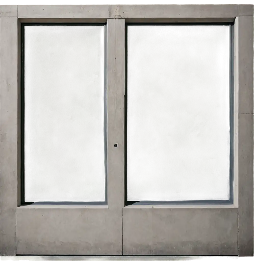 HighQuality-Concrete-Door-Window-PNG-Image-for-Versatile-Use