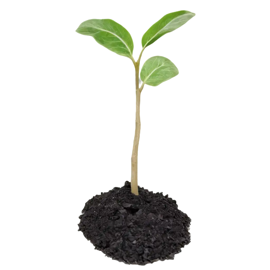 Seedling-Breaking-Through-Rocky-Soil-PNG-HighQuality-Transparent-Image-for-Natural-Growth-Themes