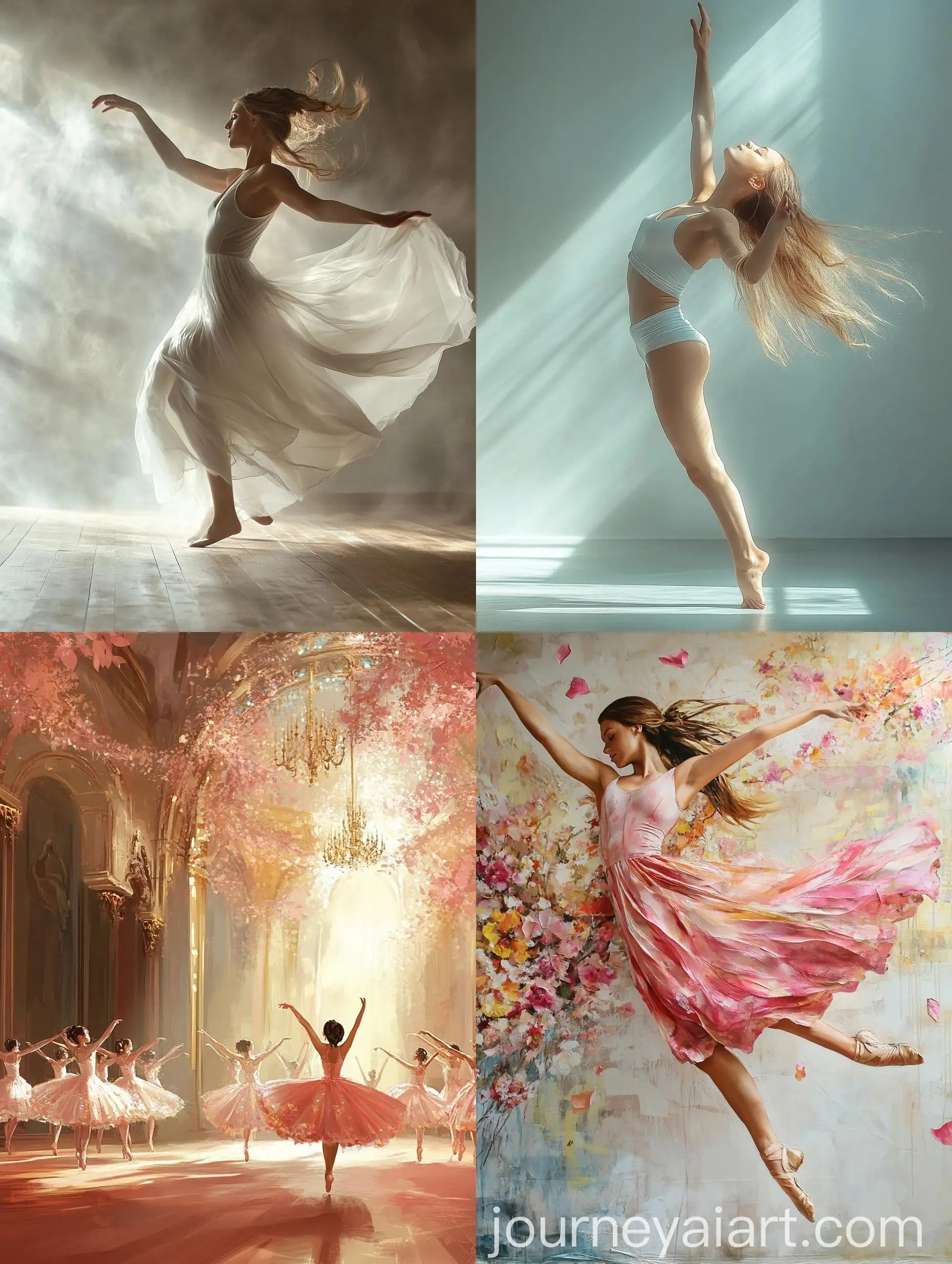 Vibrant-Dance-Studio-Wallpaper-with-Elegant-Design-and-Warm-Atmosphere