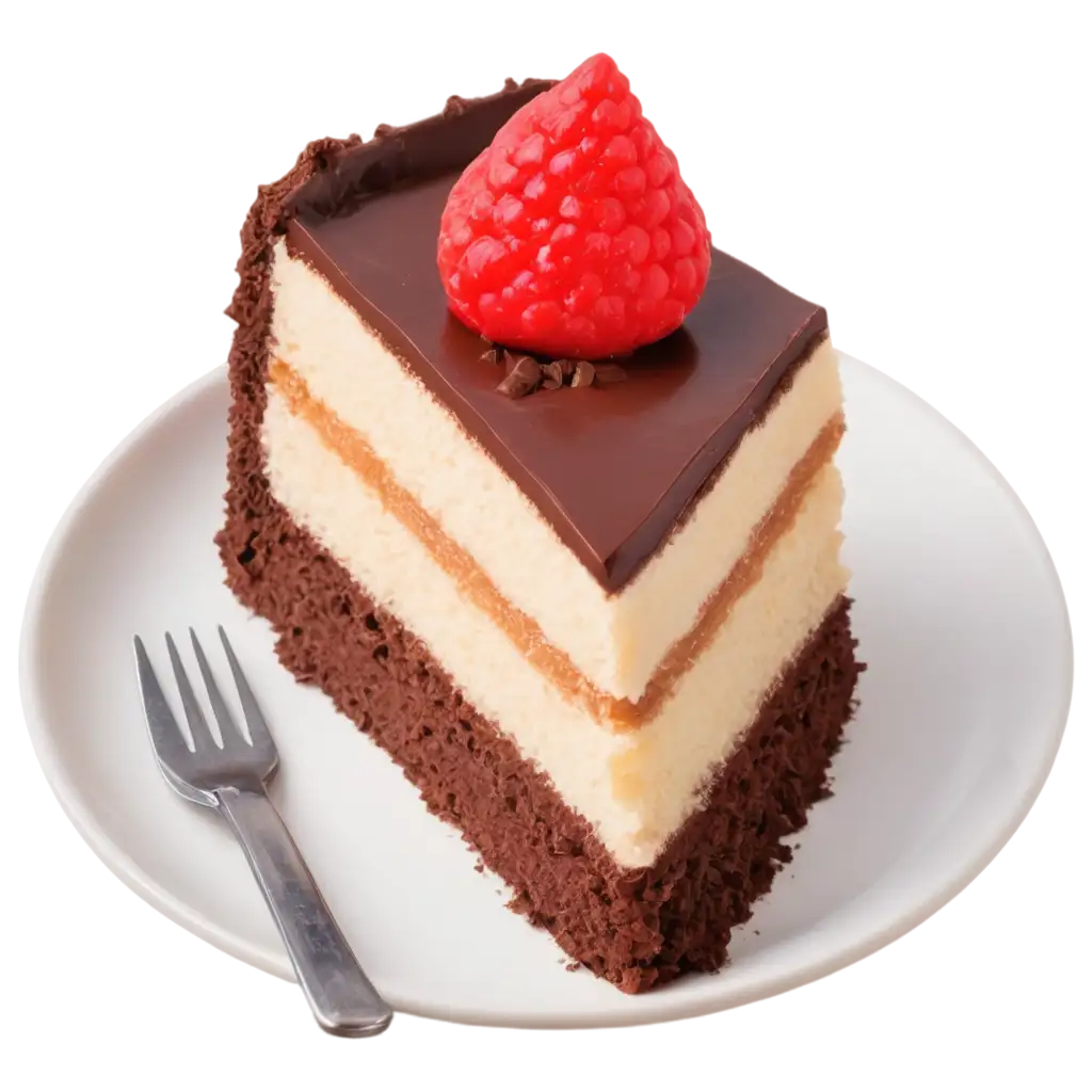 PNG-Image-of-a-Slice-of-Cake-with-an-Enormous-Bite-HighQuality-Dessert-Illustration