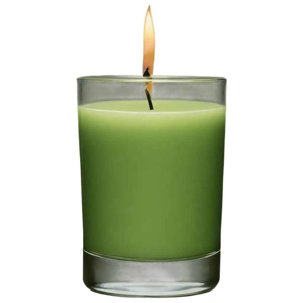 Aesthetic-Green-Candle-in-Glass-PNG-Image-Serene-Beauty-and-EcoFriendly-Elegance