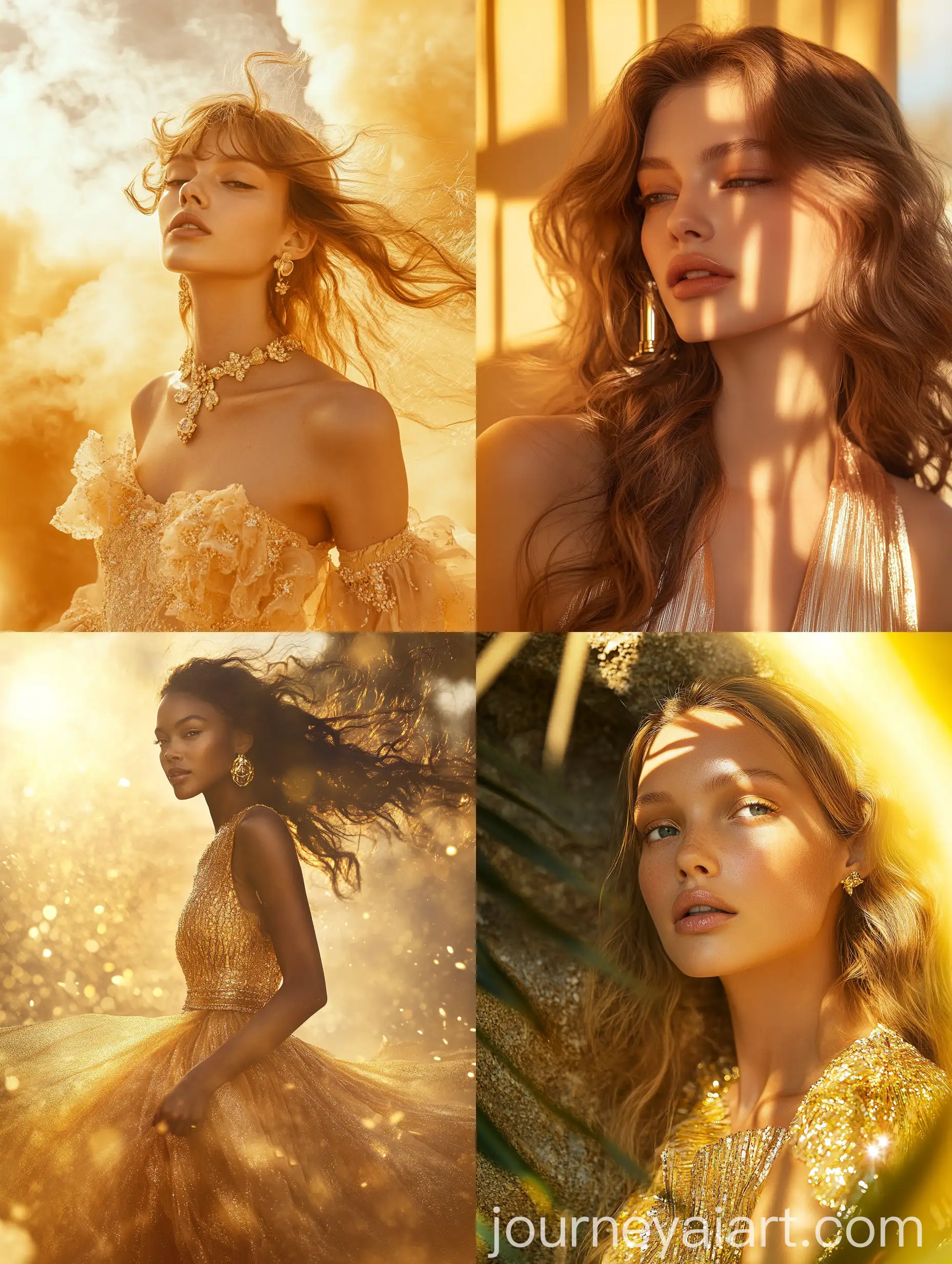 European-Supermodel-in-Golden-Sunlight-Perfume-Ad