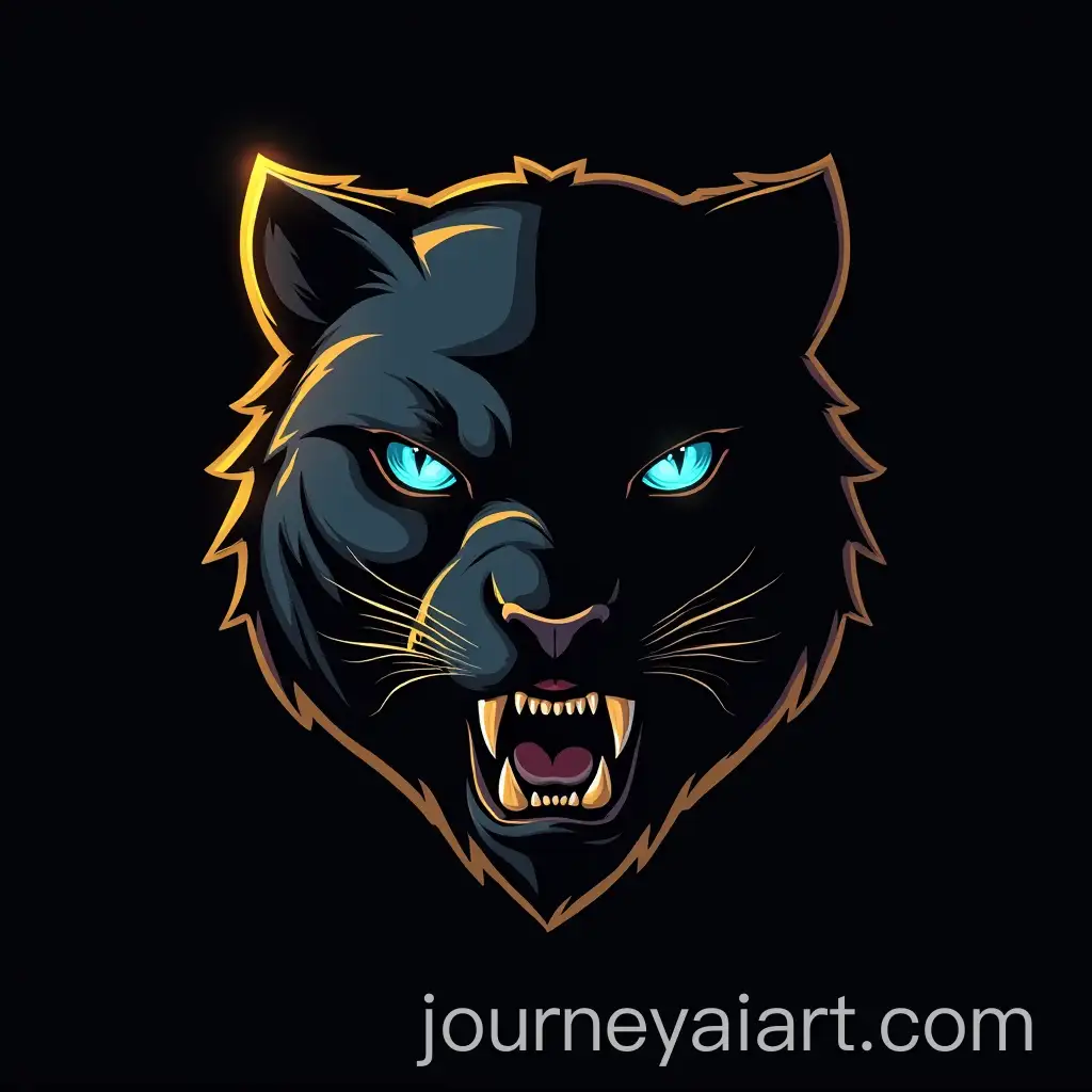 Majestic-Panther-Logo-with-Intricate-Shadow-Revealing-Letter-R